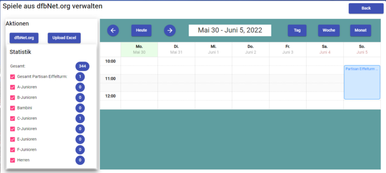 Fußball Spielkalendar