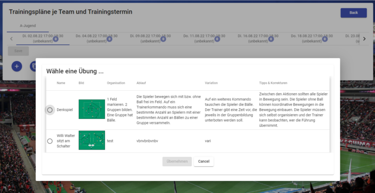Fußball Trainingspool